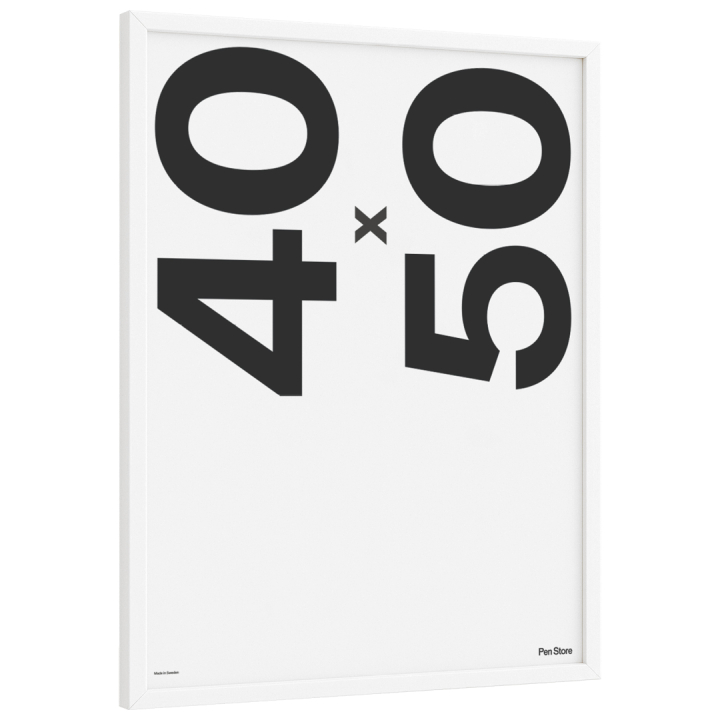 Træramme hvid 40x50 cm i gruppen Hobby & Kreativitet / Organisere / Rammer / Hvide rammer hos Pen Store (135098)