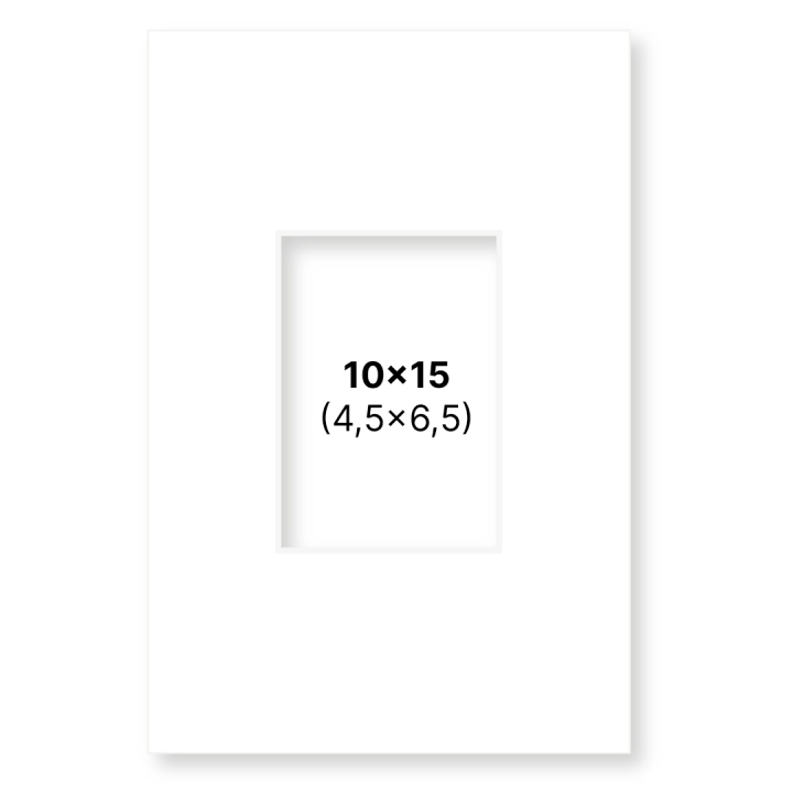 Passepartout Hvid 10x15 cm i gruppen Hobby & Kreativitet / Organisere / Rammer / Passepartout hos Pen Store (135101)
