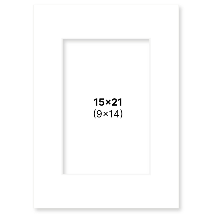 Passepartout Hvid 15x21 cm i gruppen Hobby & Kreativitet / Organisere / Rammer / Passepartout hos Pen Store (135103)