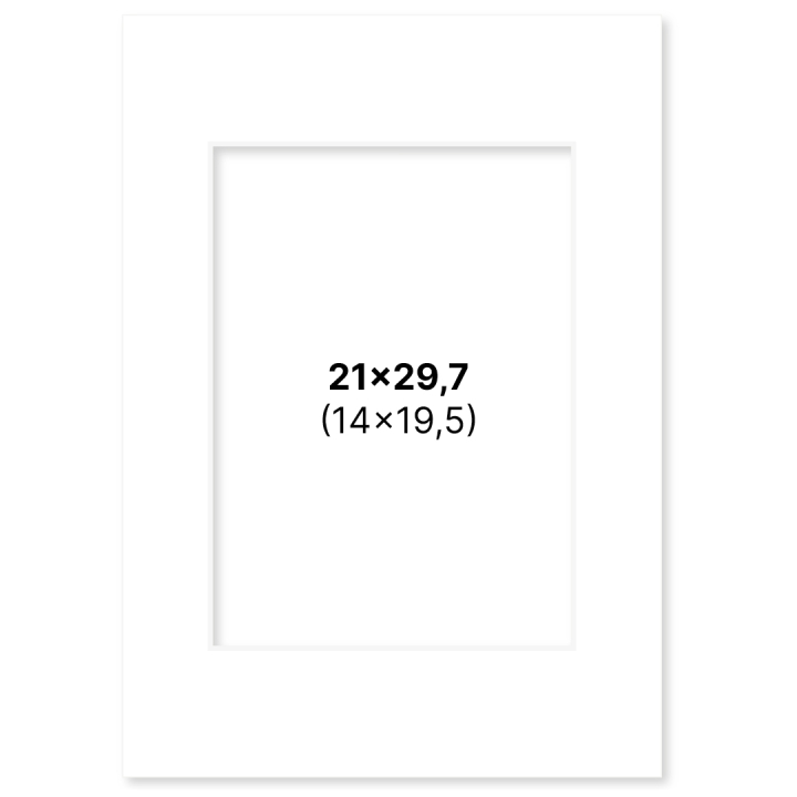 Passepartout Hvid 21x29,7 A4 i gruppen Hobby & Kreativitet / Organisere / Rammer / Passepartout hos Pen Store (135106)