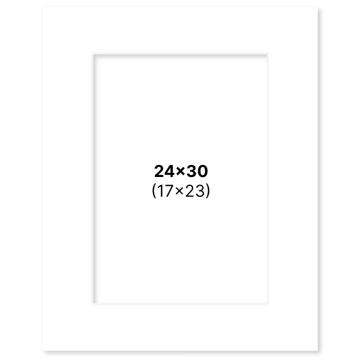 Passepartout Hvid 24x30 cm i gruppen Hobby & Kreativitet / Organisere / Rammer / Passepartout hos Pen Store (135107)