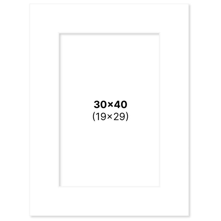 Passepartout Hvid 30x40 cm i gruppen Hobby & Kreativitet / Organisere / Rammer / Passepartout hos Pen Store (135108)