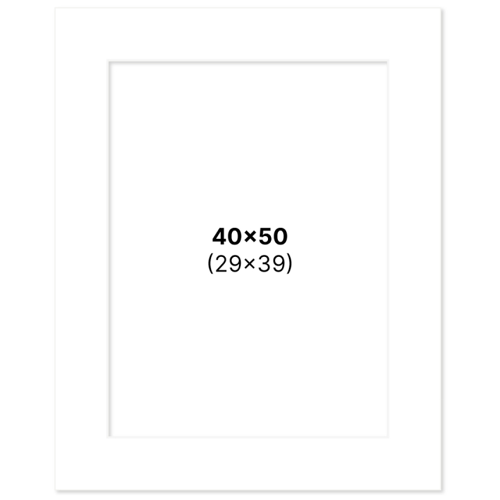 Passepartout Hvid 40x50 cm i gruppen Hobby & Kreativitet / Organisere / Rammer / Passepartout hos Pen Store (135110)