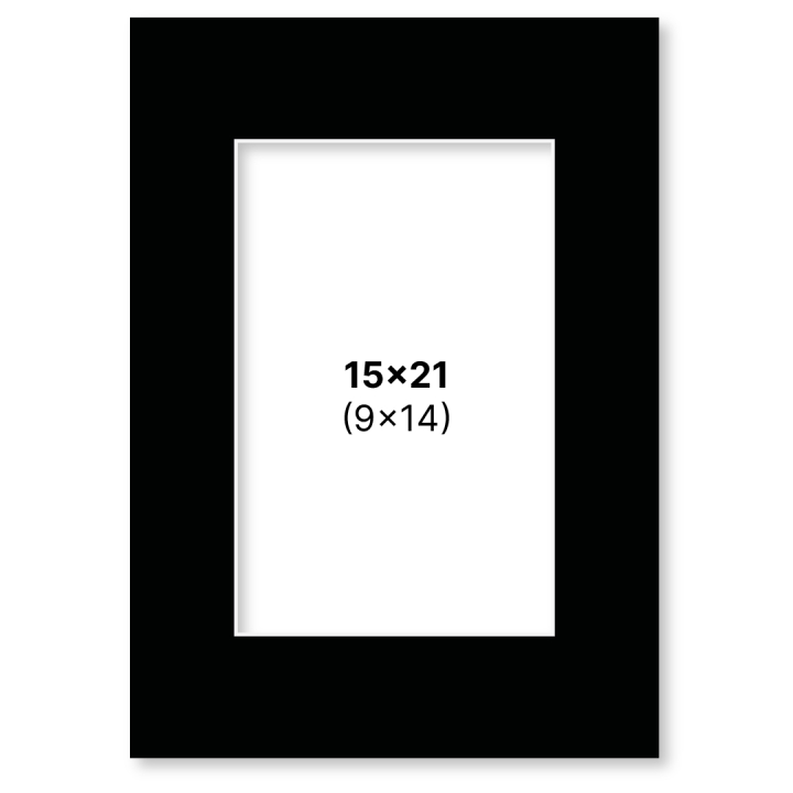 Passepartout Sort 15x21 cm i gruppen Hobby & Kreativitet / Organisere / Rammer / Passepartout hos Pen Store (135115)