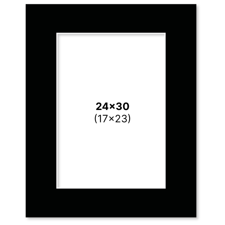 Passepartout Sort 24x30 cm i gruppen Hobby & Kreativitet / Organisere / Rammer / Passepartout hos Pen Store (135119)