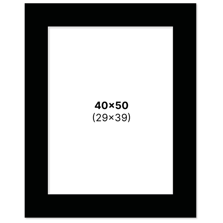Passepartout Sort 40x50 cm i gruppen Hobby & Kreativitet / Organisere / Rammer / Passepartout hos Pen Store (135122)