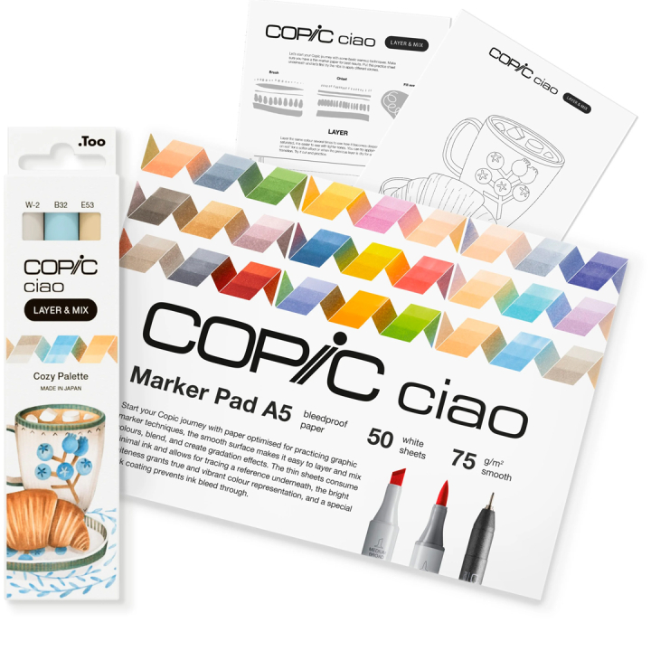 Ciao Layer & Mix 3D Starter Set Cozy i gruppen Penne / Kunstnerpenne / Illustrationmarkers hos Pen Store (135136)