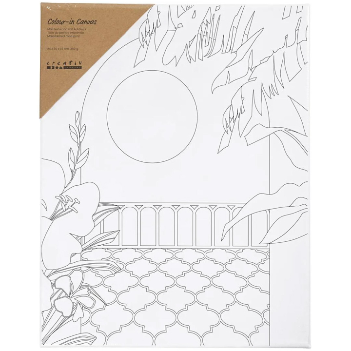 Lærred med tryk 24x30cm 360g Solrig terrasse i gruppen Kunstnerartikler / Studie / Malerlærreder / Malerlærred akrylfarve hos Pen Store (135418)