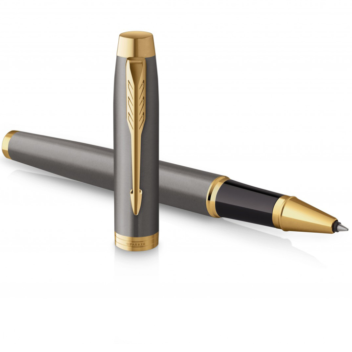 IM Grey/Gold Rollerball i gruppen Penne / Fine Writing / Rollerballpenne hos Pen Store (135473)