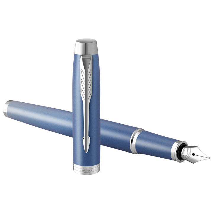IM Rituals Blue/Chrome Fyldepen i gruppen Penne / Fine Writing / Fyldepenne hos Pen Store (135479_r)