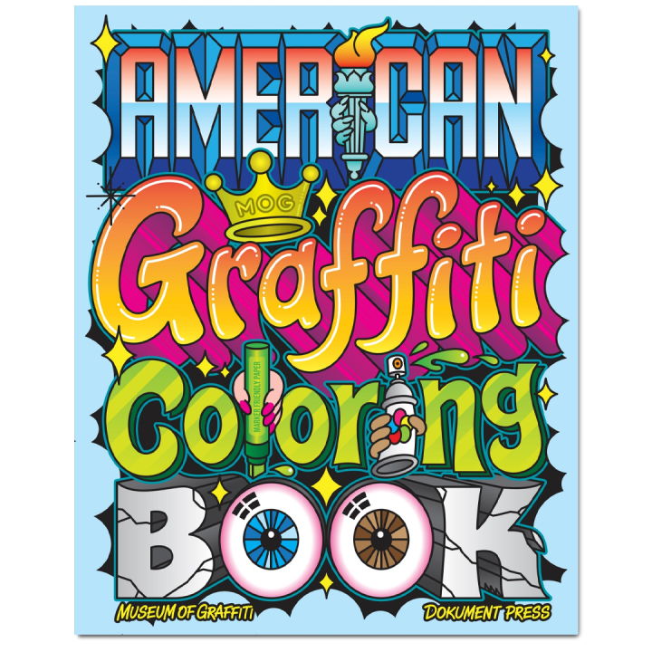 American Graffiti Coloring Book i gruppen Hobby & Kreativitet / Bøger / Malebøger til voksne hos Pen Store (135491)