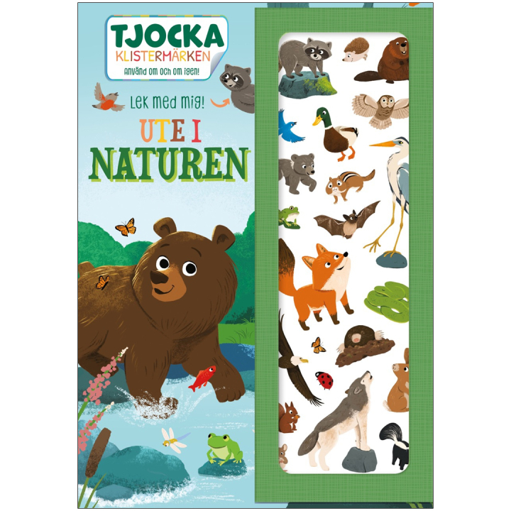 Ute i naturen : Använd om och om igen! i gruppen Kids / Sjovt og lærerigt / Farvelægning og håndværksbøger / Hobbybøger hos Pen Store (135542)