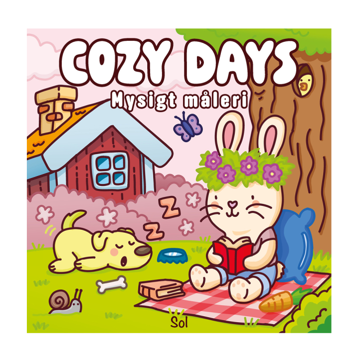 Cozy days : Mysigt måleri i gruppen Hobby & Kreativitet / Bøger / Malebøger til børn hos Pen Store (135544)