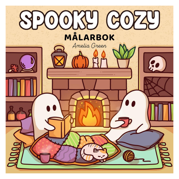 Spooky Cozy målarbok i gruppen Hobby & Kreativitet / Bøger / Malebøger til børn hos Pen Store (135548)