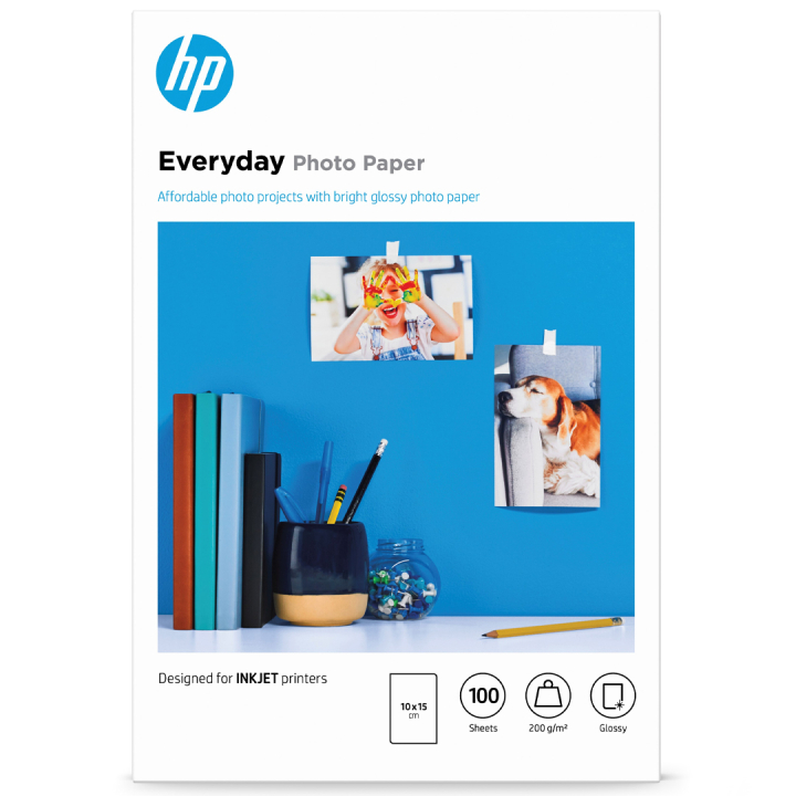 Everyday Glossy Fotopapir 10x15 cm 100 ark 200g i gruppen Hobby & Kreativitet / Organisere / Fotopapir hos Pen Store (135551)