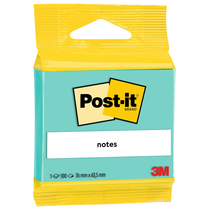 Post-it 63,5x76 Turkis i gruppen Papir & Blok / Skriv og noter / Post-it og notesblokke hos Pen Store (135554)