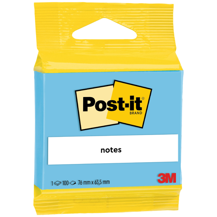 Post-it 63,5x76 Blå i gruppen Papir & Blok / Skriv og noter / Post-it og notesblokke hos Pen Store (135555)
