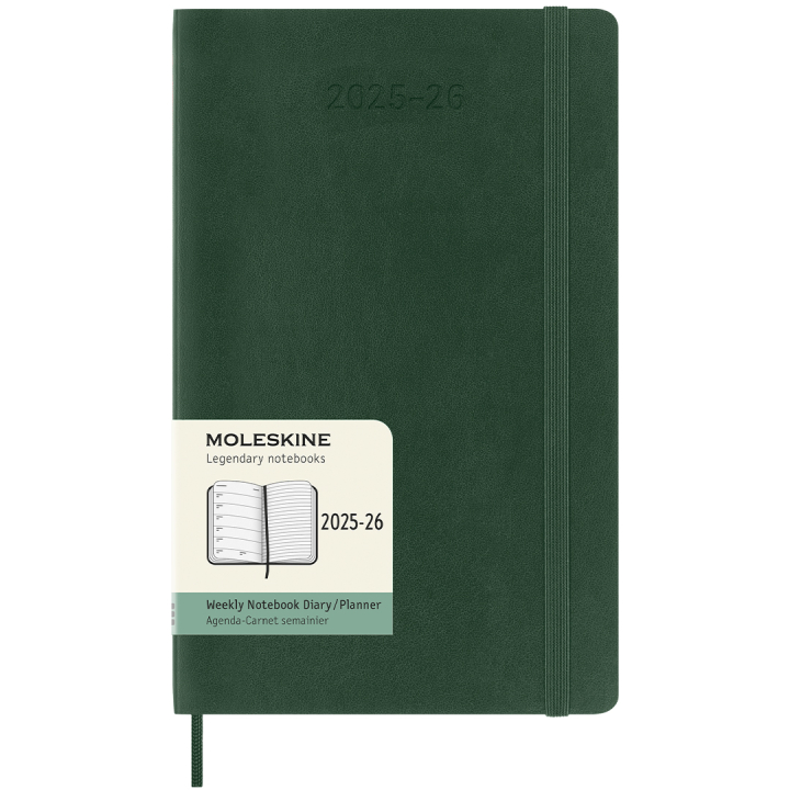 Kalender 18M WeekNote Soft Cover Large Myrtle Green i gruppen Papir & Blok / Kalendere / 18 mdr kalendere hos Pen Store (135603)