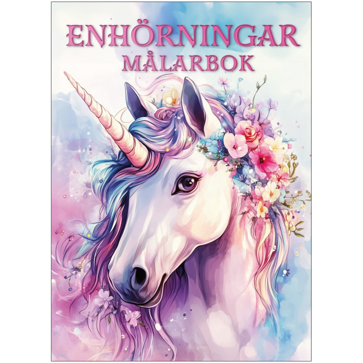 Enhörningar Målarbok i gruppen Hobby & Kreativitet / Bøger / Malebøger til børn hos Pen Store (135623)
