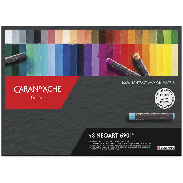 Neoart voks- og oliepasteller 48-sæt i gruppen Kunstnerartikler / Kridt og blyanter / Pastelkridt hos Pen Store (135636)