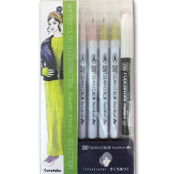 Clean Color Real Brush Illustration sæt 8 stk 3 i gruppen Penne / Kunstnerpenne / Penselpenne hos Pen Store (135663)