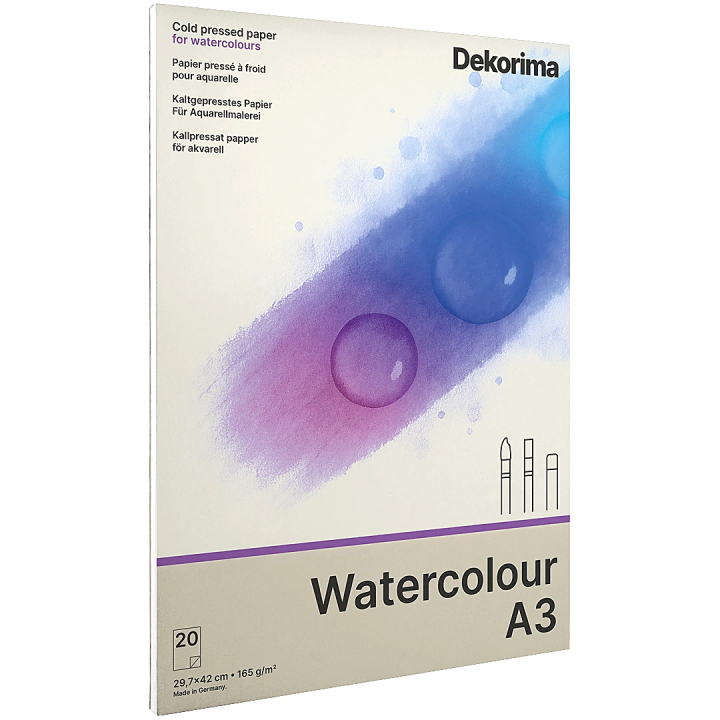 Watercolour Pad 165g A3 i gruppen Papir & Blokke / Kunstnerblokke / Akvarelblokke hos Pen Store (135677)