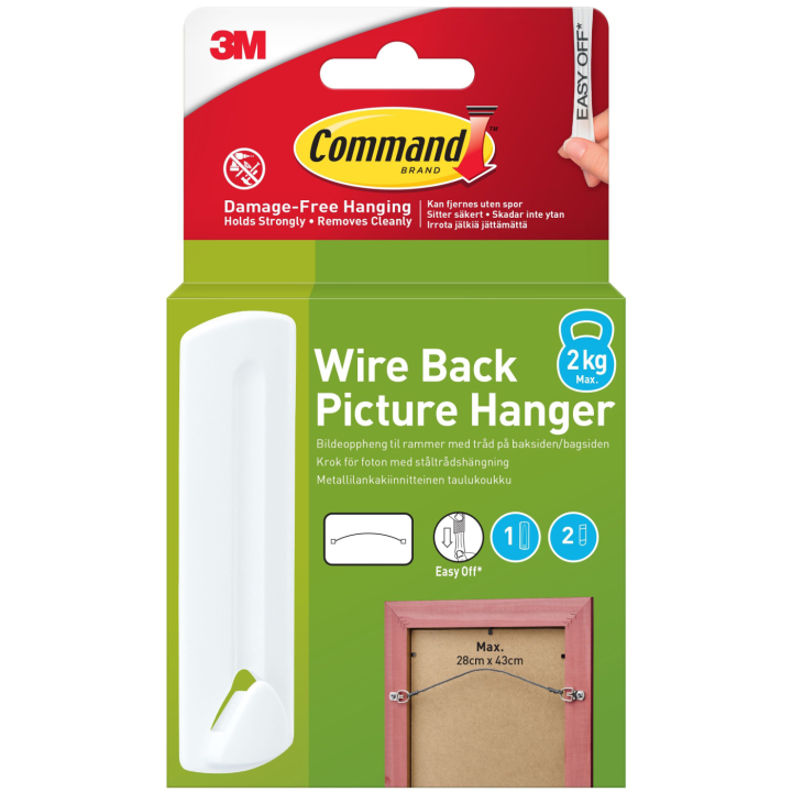 Command tavelkrog til wire i gruppen Hobby & Kreativitet / Organisere / Rammer / Billedeophæng hos Pen Store (135682)