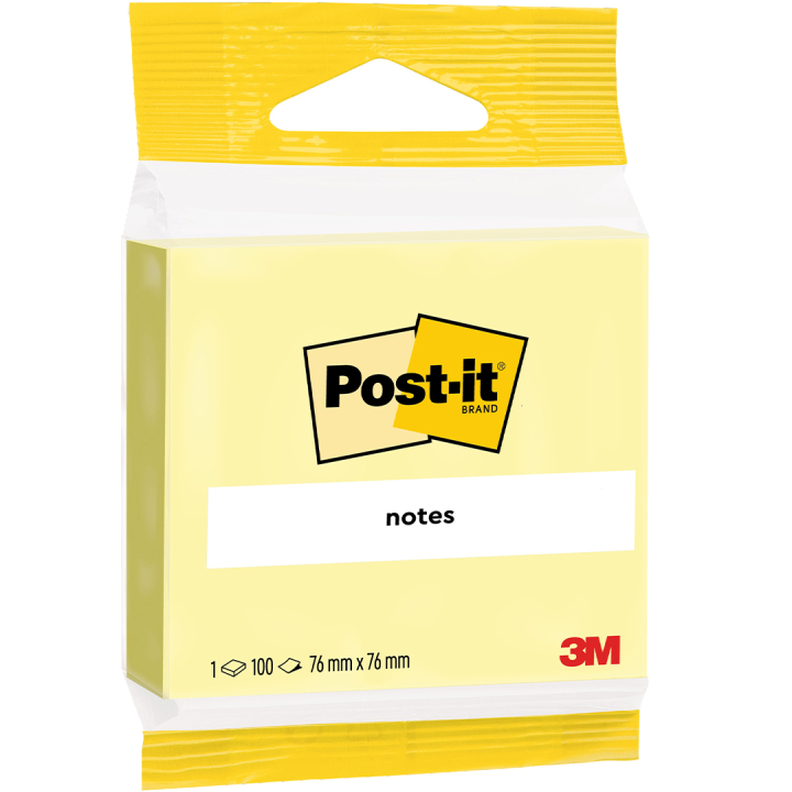 Post-it 76x76 Gul i gruppen Papir & Blok / Skriv og noter / Post-it og notesblokke hos Pen Store (135694)