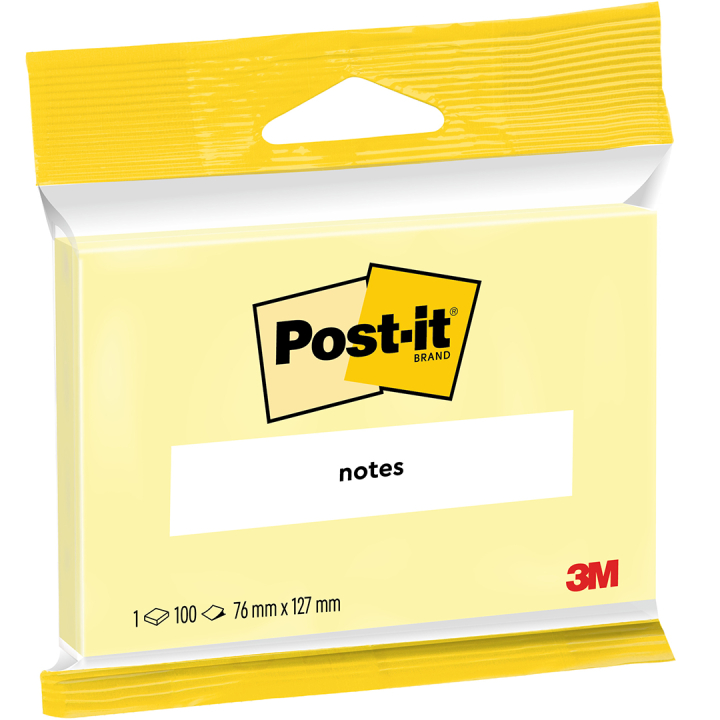 Post-it 76x127 Gul i gruppen Papir & Blok / Skriv og noter / Post-it og notesblokke hos Pen Store (135695)