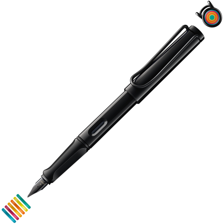 Safari All Black Set Medium i gruppen Penne / Fine Writing / Fyldepenne hos Pen Store (135755)