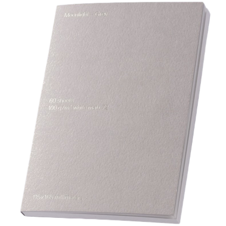 Notepad - Moonlight Grey i gruppen Papir & Blok / Skriv og noter / Notesbøger hos Pen Store (135782)