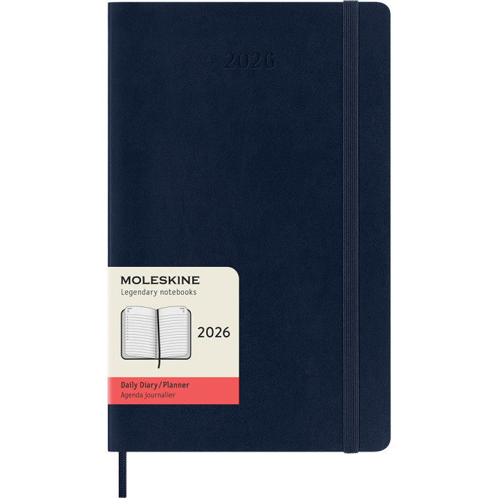 Kalender 12M Daily 2026 Softcover Large Sapphire Blue i gruppen Papir & Blok / Kalendere / 12 mdr kalendere hos Pen Store (136087)
