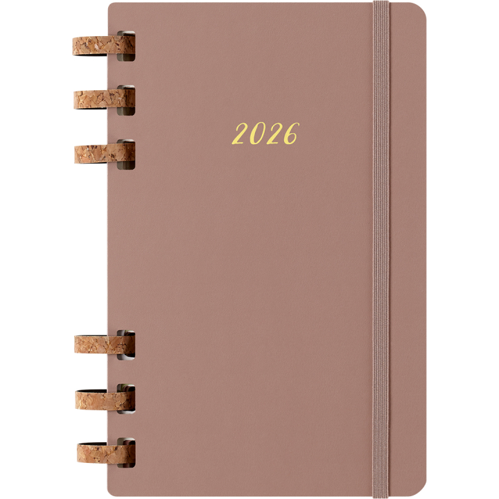 Kalender 12M Spiral Planner 2026 Large Almond i gruppen Papir & Blok / Kalendere / 12 mdr kalendere hos Pen Store (136105)
