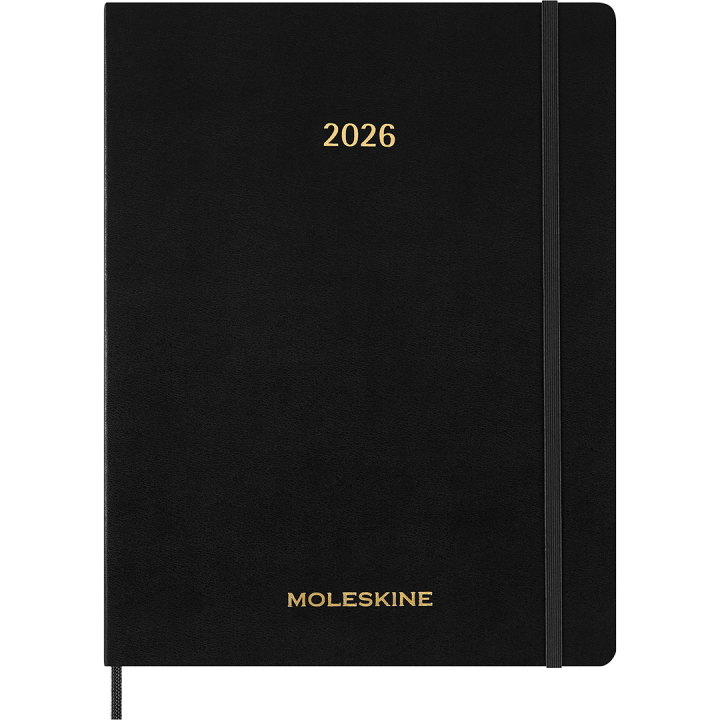 Kalender 12M Weekly Vertical Essential 2026 Softcover XXL Black i gruppen Papir & Blok / Kalendere / 12 mdr kalendere hos Pen Store (136134)