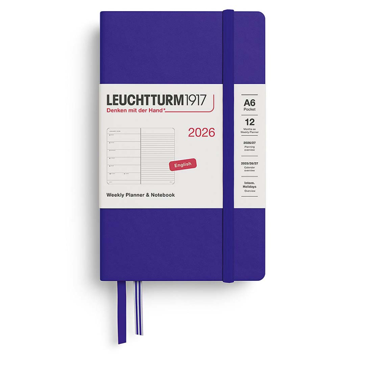 Kalender Weekly Planner & Notebook 2026 A6 Ink i gruppen Papir & Blok / Kalendere / 12 mdr kalendere hos Pen Store (136237)