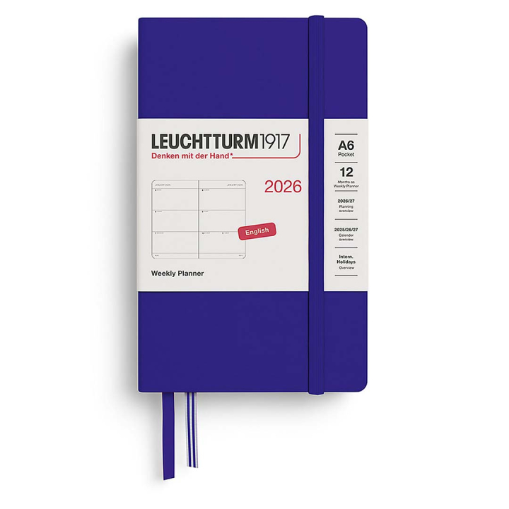 Kalender Weekly Planner 2026 A6 Ink i gruppen Papir & Blok / Kalendere / 12 mdr kalendere hos Pen Store (136266)
