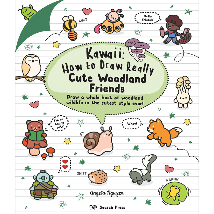 Kawaii: How to Draw Really Cute Woodland Friends i gruppen Hobby & Kreativitet / Bøger / Inspirationsbøger hos Pen Store (136322)