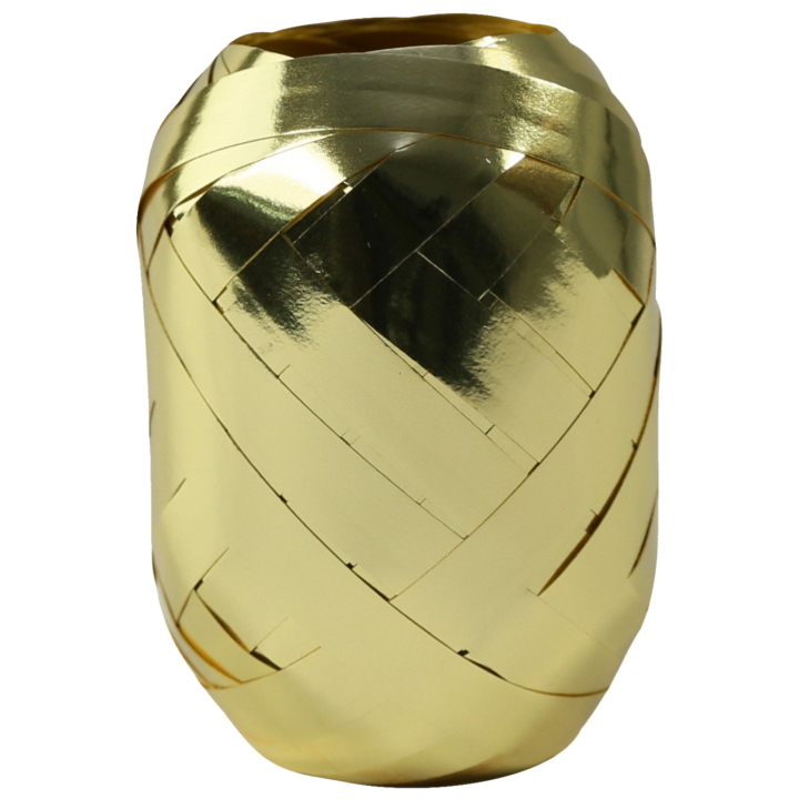 Gavebånd metallic 10m x 7 mm Guld i gruppen Hobby & Kreativitet / Højtider og sæsoner / Indpakning hos Pen Store (136411)