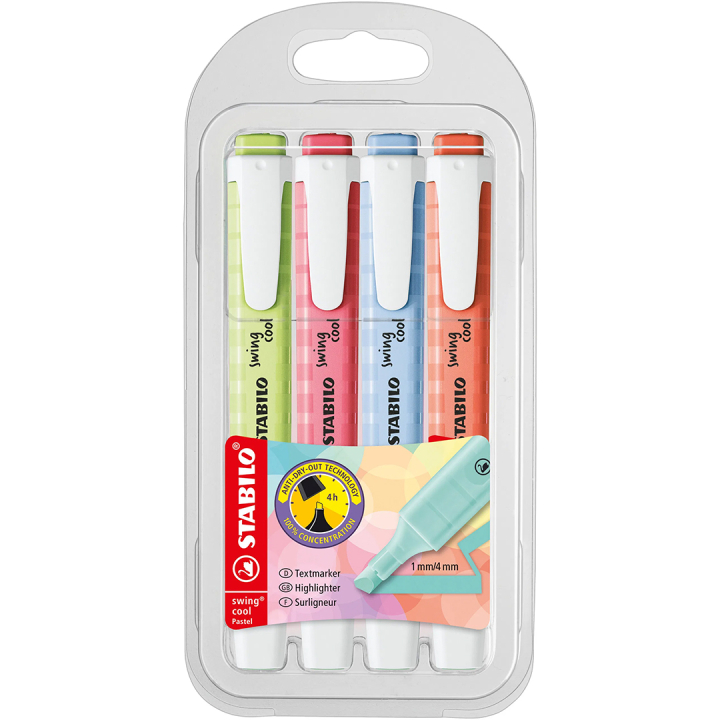 Swing Cool Pastel 4-pak Sæt 2 i gruppen Penne / Mærkning og kontor / Highlighters hos Pen Store (136789)