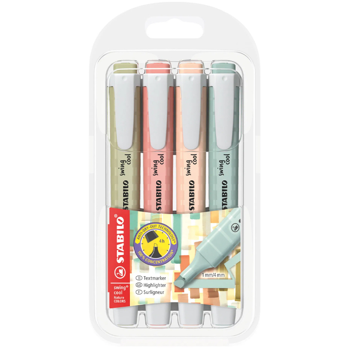 Swing Cool Nature 4-pak i gruppen Penne / Mærkning og kontor / Highlighters hos Pen Store (136791)