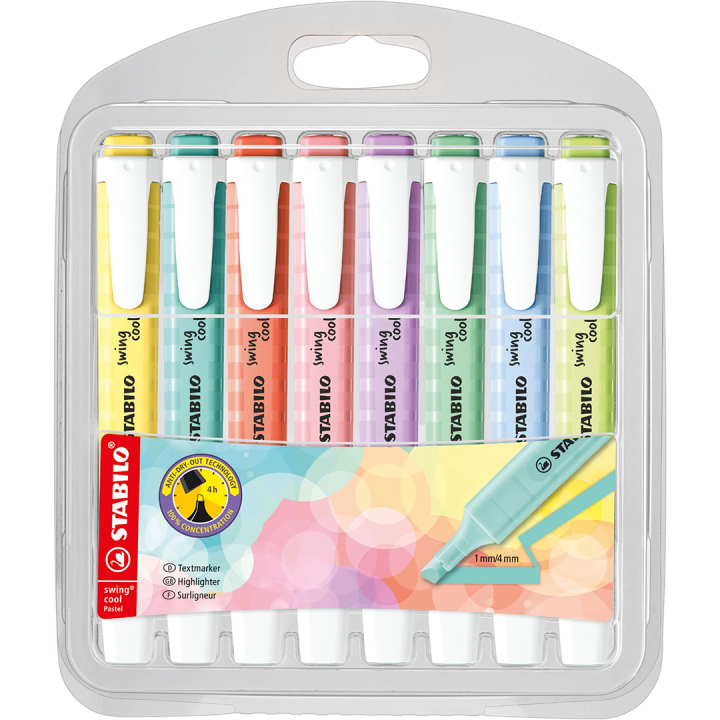 Swing Cool Pastel 8-pak Sæt 1 i gruppen Penne / Mærkning og kontor / Highlighters hos Pen Store (136793)
