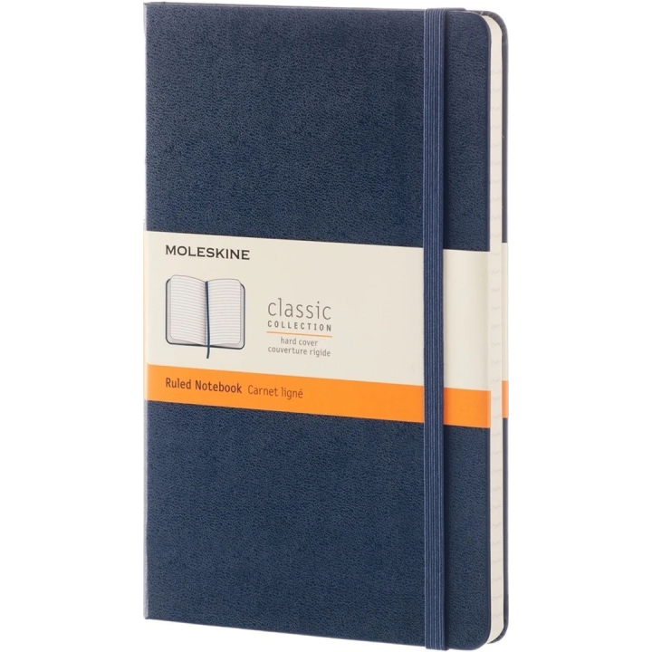 Classic Hard Cover Notebook Large Blue i gruppen Papir & Blok / Skriv og noter / Notesbøger hos Pen Store (136821_r)