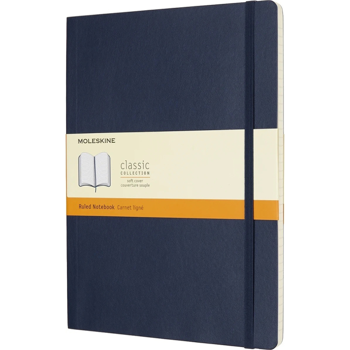 Classic Soft Cover Notebook XL Blue Linjeret i gruppen Papir & Blok / Skriv og noter / Notesbøger hos Pen Store (136835)
