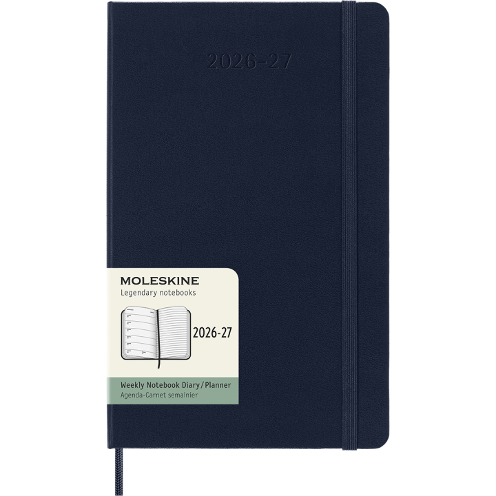 Kalender 18M WeekNote Hard Cover Large Sapphire Blue i gruppen Papir & Blokke / Kalendere / 18 mdr kalendere hos Pen Store (137017)