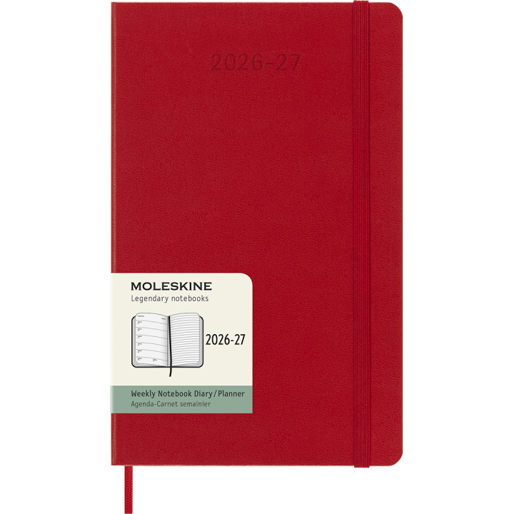 Kalender 18M WeekNote Hard Cover Large Red i gruppen Papir & Blokke / Kalendere / 18 mdr kalendere hos Pen Store (137022)
