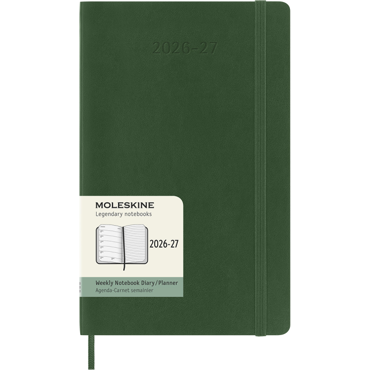 Kalender 18M WeekNote Soft Cover Large Myrtle Green i gruppen Papir & Blokke / Kalendere / 18 mdr kalendere hos Pen Store (137023)