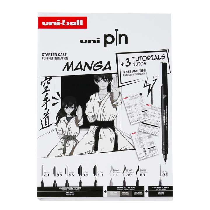 Pin Fine Line Manga Set i gruppen Penne / Kunstnerpenne / Fineliners hos Pen Store (137083)