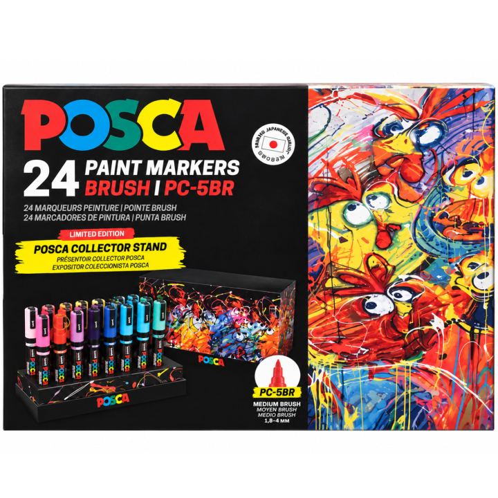 Posca Brush Standing Sæt i gruppen Penne / Kunstnerpenne / Illustrationmarkers hos Pen Store (137115)
