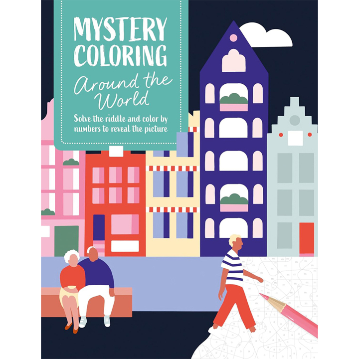 Mystery Coloring Around the World i gruppen Hobby & Kreativitet / Bøger / Malebøger til voksne hos Pen Store (137179)