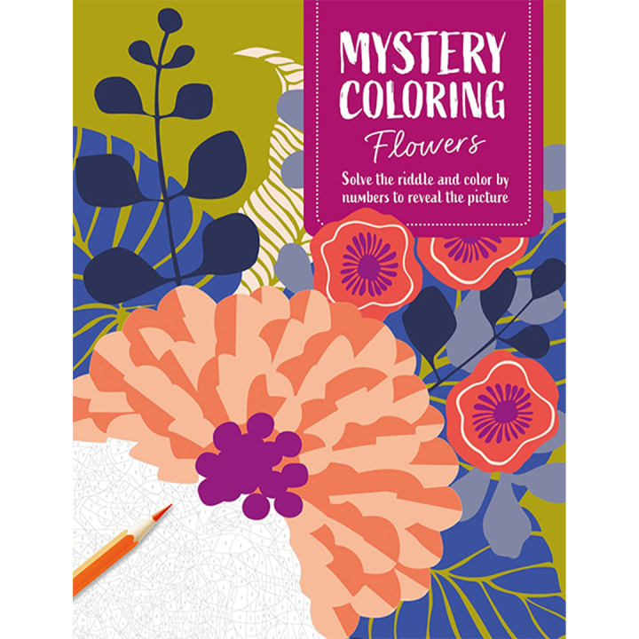 Mystery Coloring Flowers i gruppen Hobby & Kreativitet / Bøger / Malebøger til voksne hos Pen Store (137180)